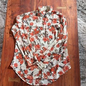 A New Day Sheer Long Sleeve Blouse Women’s Size Large